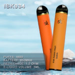 السجائر الإلكترونية التي تستخدم لمرة واحدة 1600 نفخة ISK034 Puffs Disposable Vape Pen