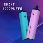 السجائر الإلكترونية المتاح 5000 نفث مع تدفق الهواء القابل للتعديل وقابلة لإعادة الشحن Puffs Disposable Vape POD ISK047